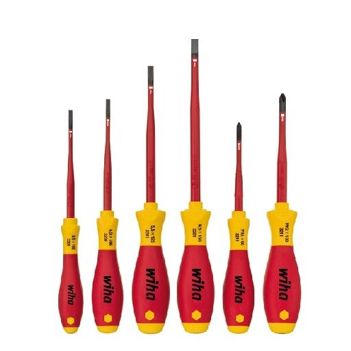 Schroevendraaierset Electric slimFix sleuf/PH 6dlg