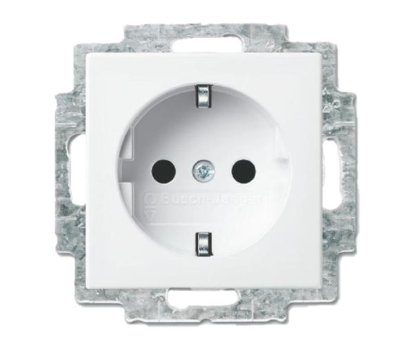 ABB Busch-Jaeger SI-B Wandcontactdoos RA (type F) 1-voudig inbouw alpinwit 20 EUCR-914