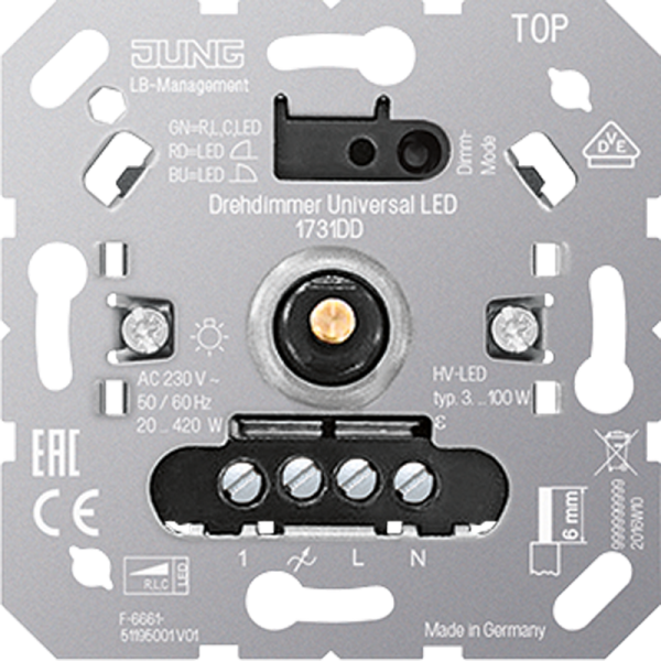 Dimmer inb draai universeel inb 3-100W HV LED