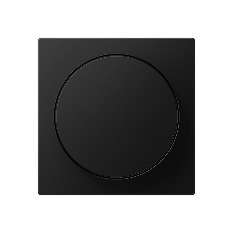 Dimmerknop draaidimmer mat zwart