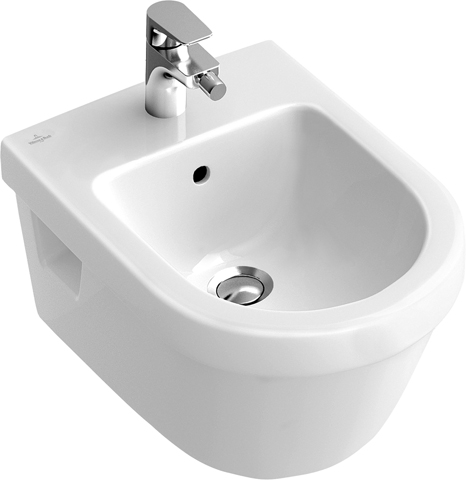 v&b architectura bidet wit alpin ceramicplus 370 x 530 mm